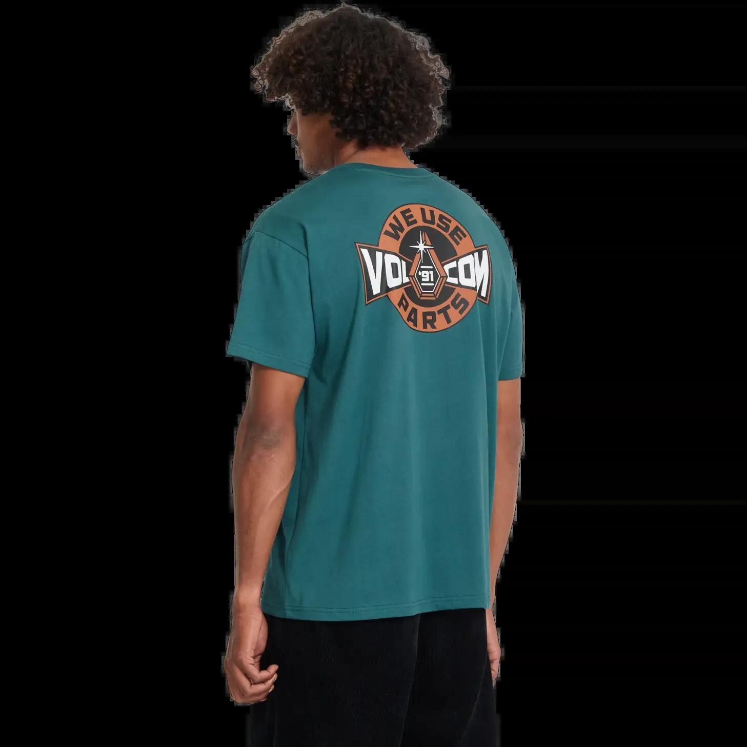 T-shirt Volcom PARTED OUT POCKET SST Vert Fusil 2/6
