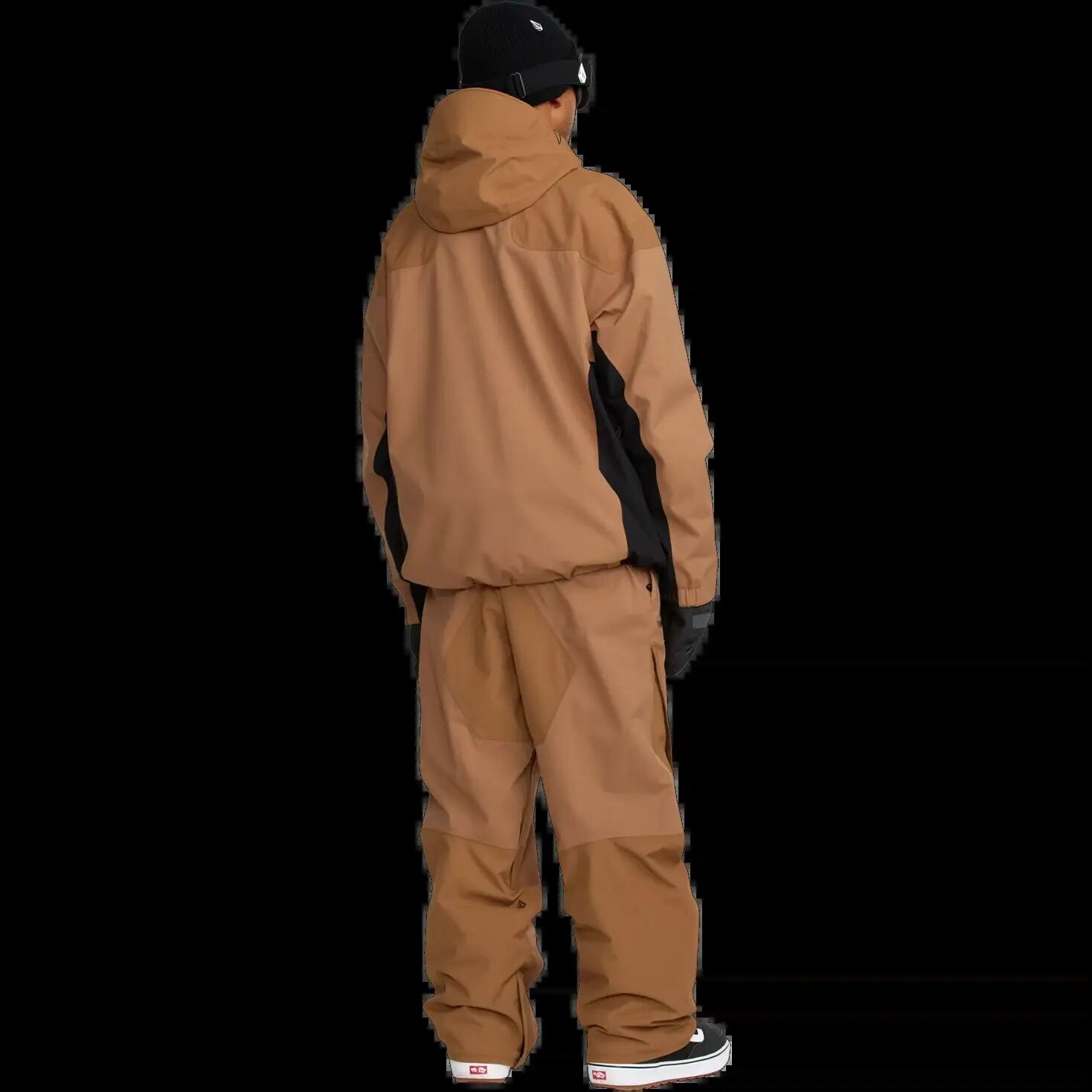 Casaco com capuz de snowboard Volcom Kleveland Marrón Terra 4/8