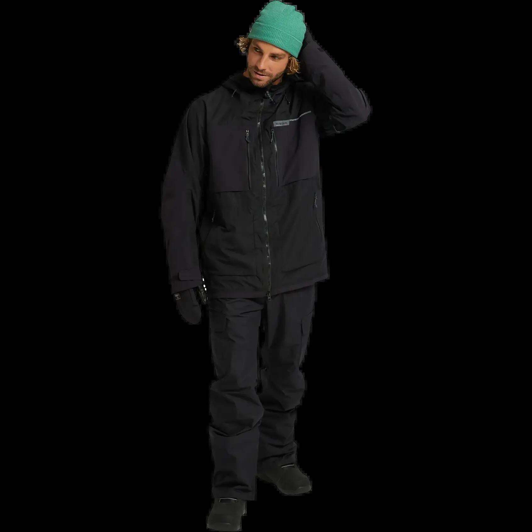 Casaco de snowboard com capuz e zíper Burton Frostner Preto 4/8