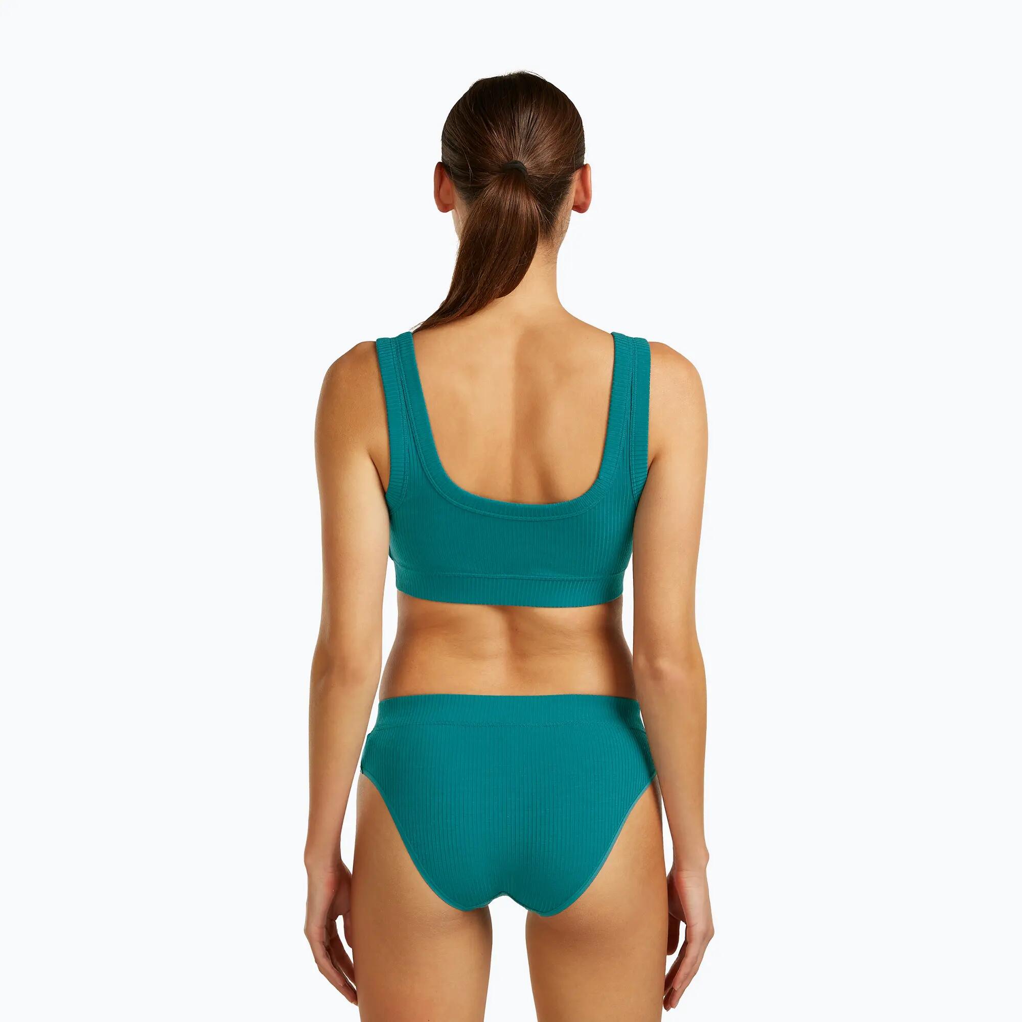 icebreaker Merino Rib Lotus thermal bra 3/5