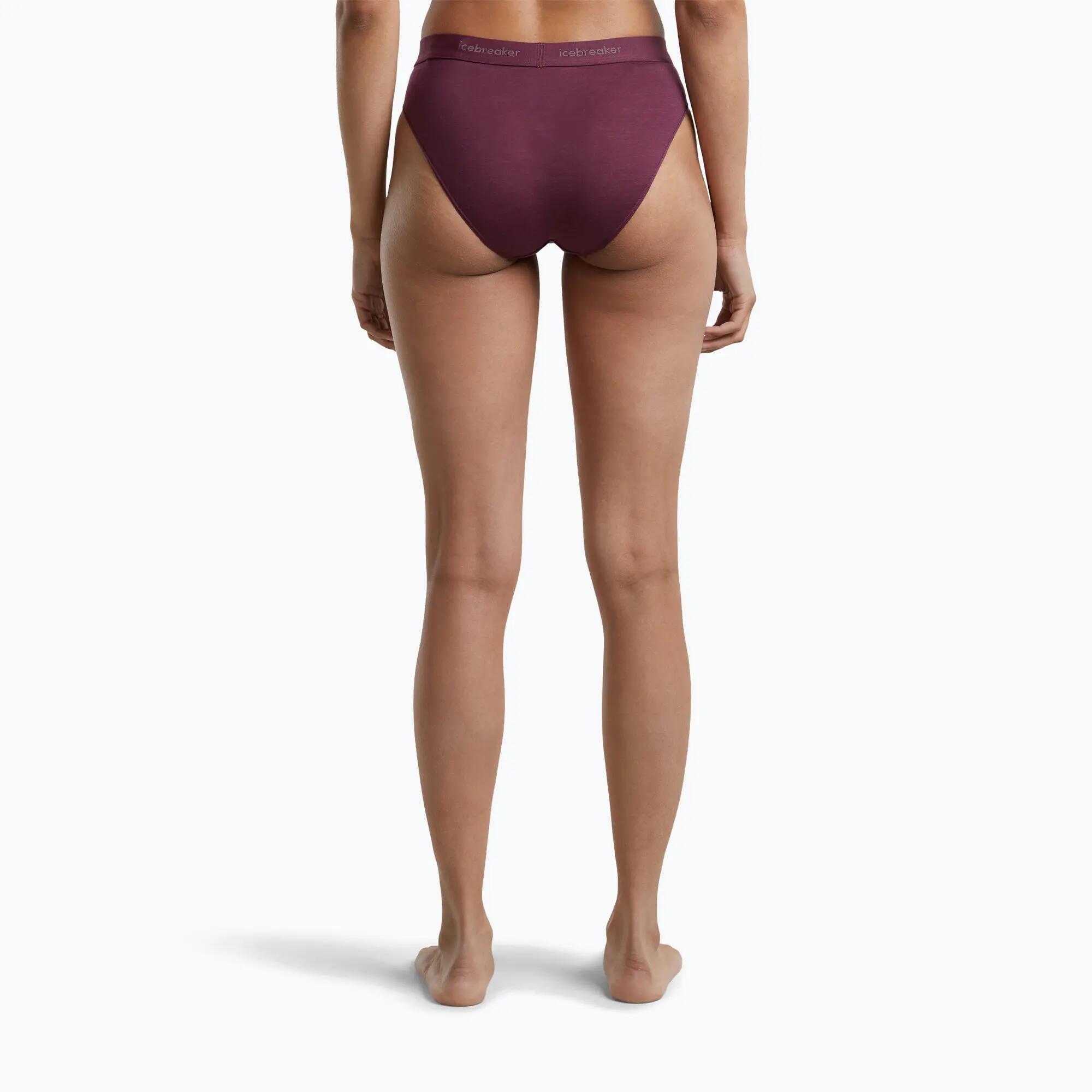 Slip brasiliano termico da donna Icebreaker Merino 125 Cool-Lite Sprite Hipster 4/7