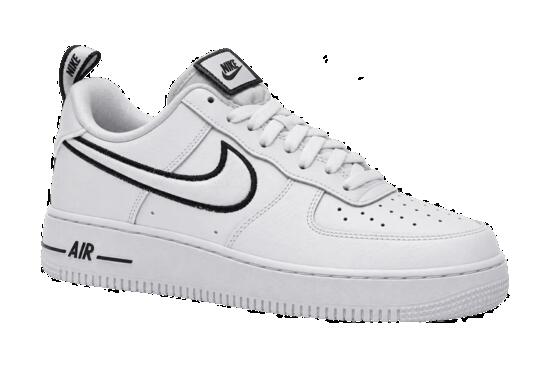 Hombres - Zapatillas - Cuero - Sencillas - Nike Air Force 1 - Blanco y negro