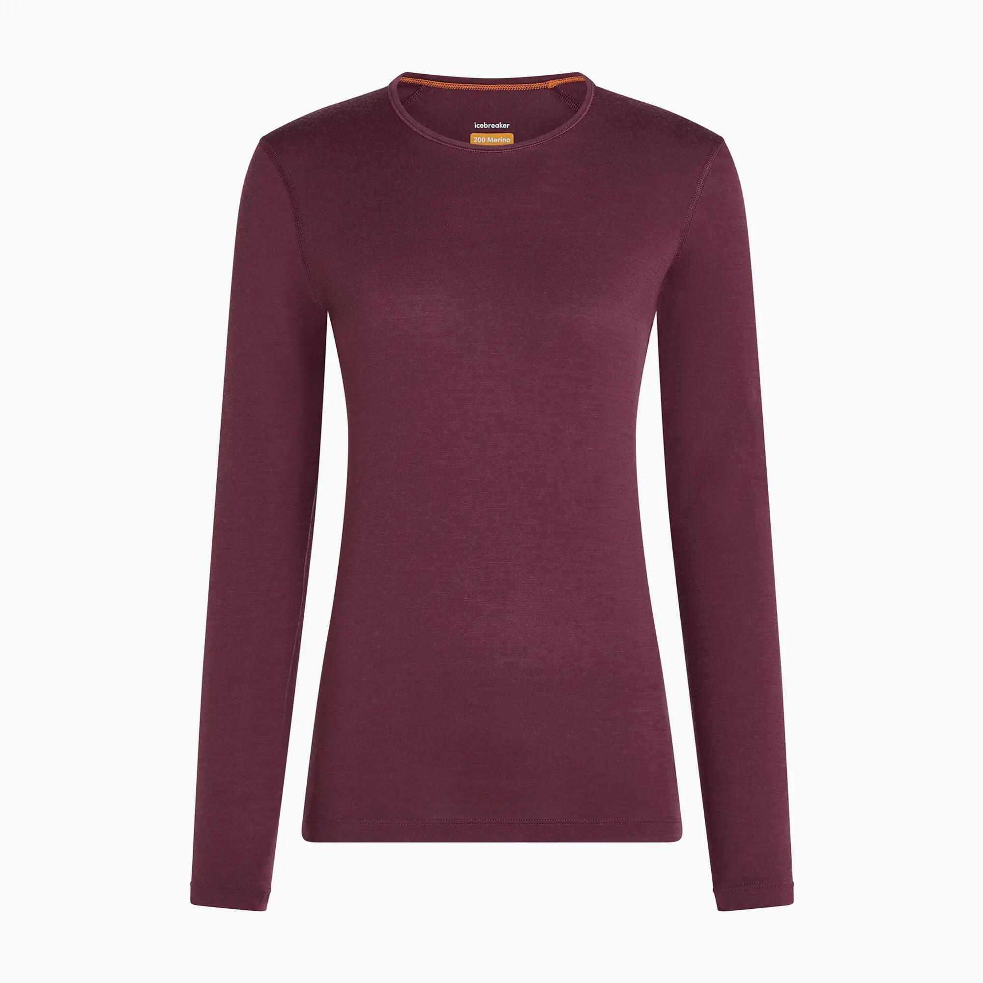 Bluza termoaktywna damska Icebreaker 200 Oasis Crewe Dark Berry 7/7