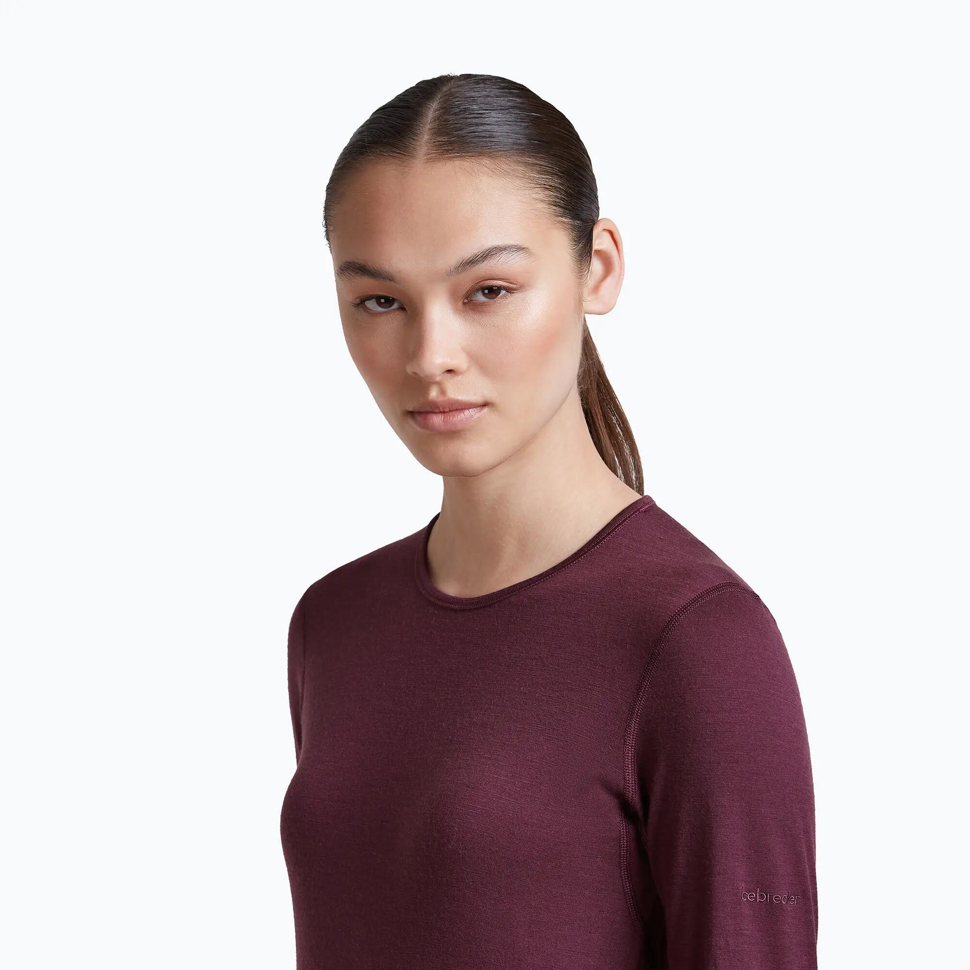 Bluza termoaktywna damska Icebreaker 200 Oasis Crewe Dark Berry 6/7