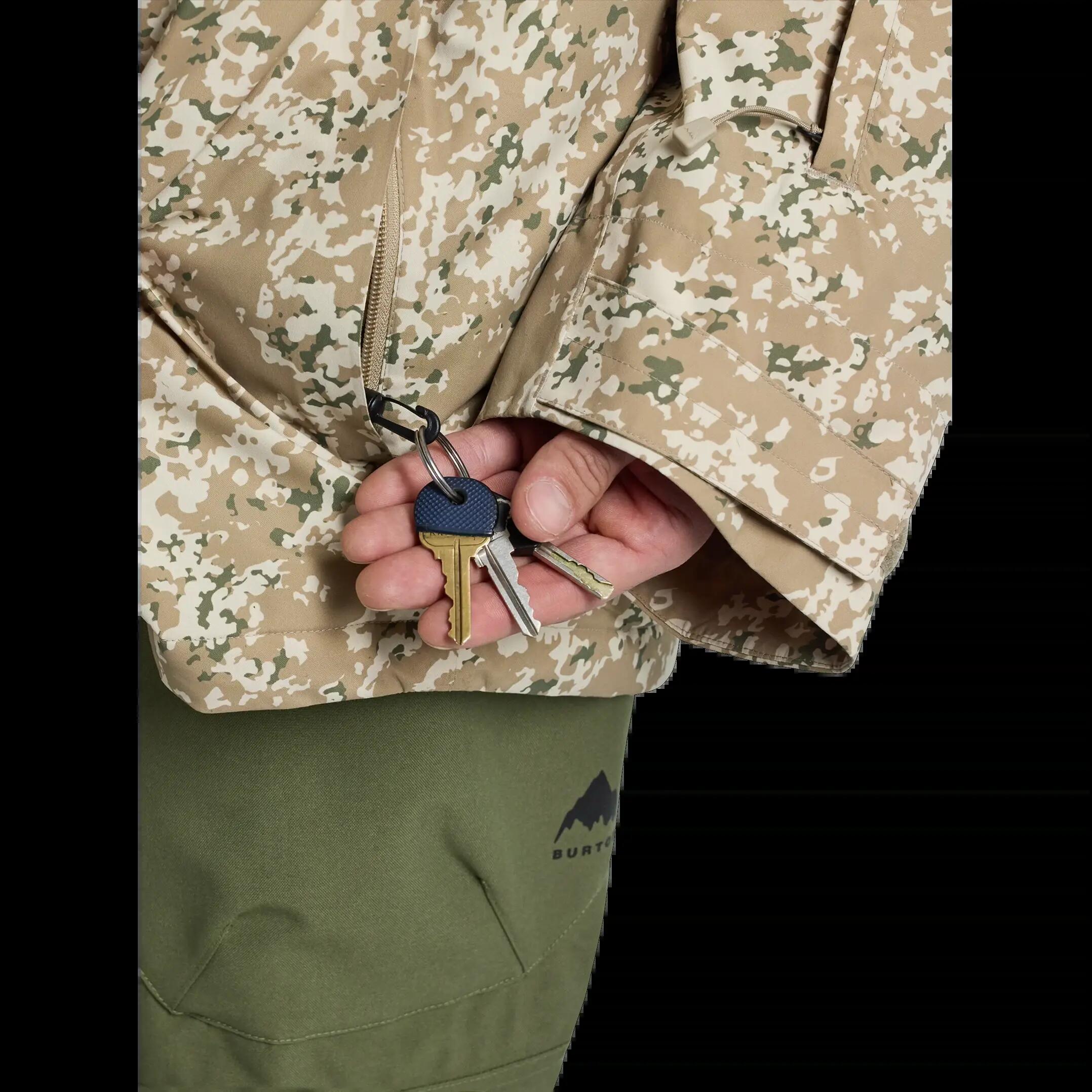 Casaco de snowboard com capuz e fecho Burton Covert 2.0 Camuflagem de Neve 8/8