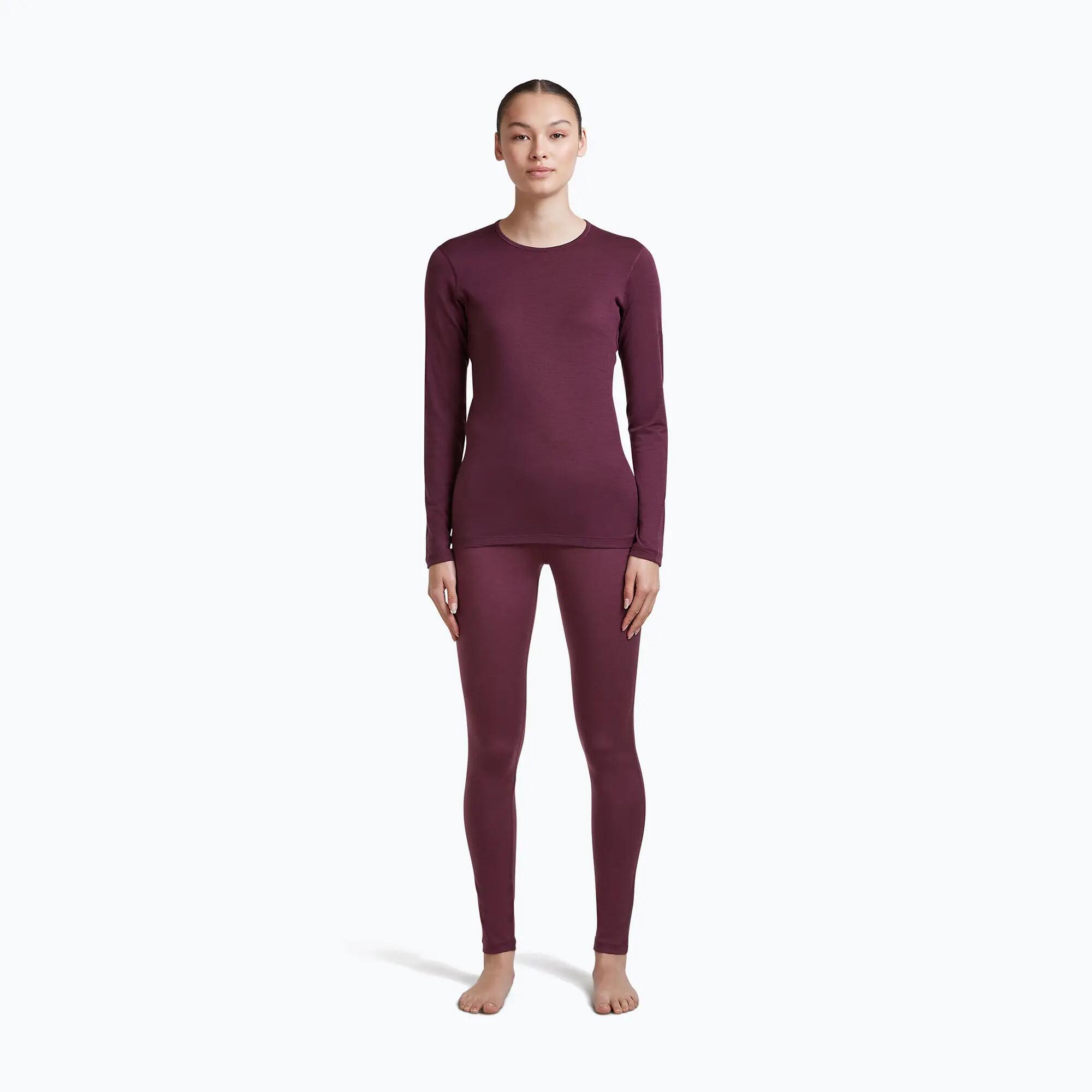 Bluza termoaktywna damska Icebreaker 200 Oasis Crewe Dark Berry 4/7