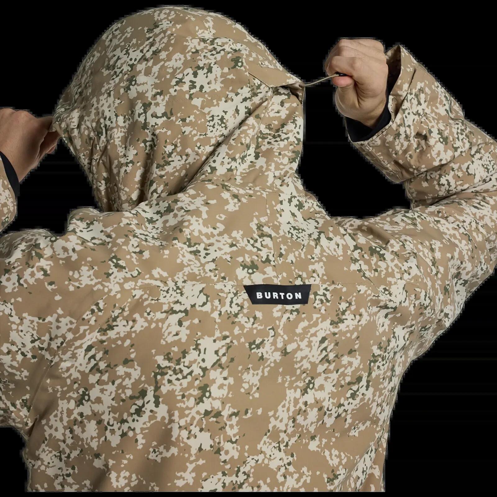 Casaco de snowboard com capuz e fecho Burton Covert 2.0 Camuflagem de Neve 6/8