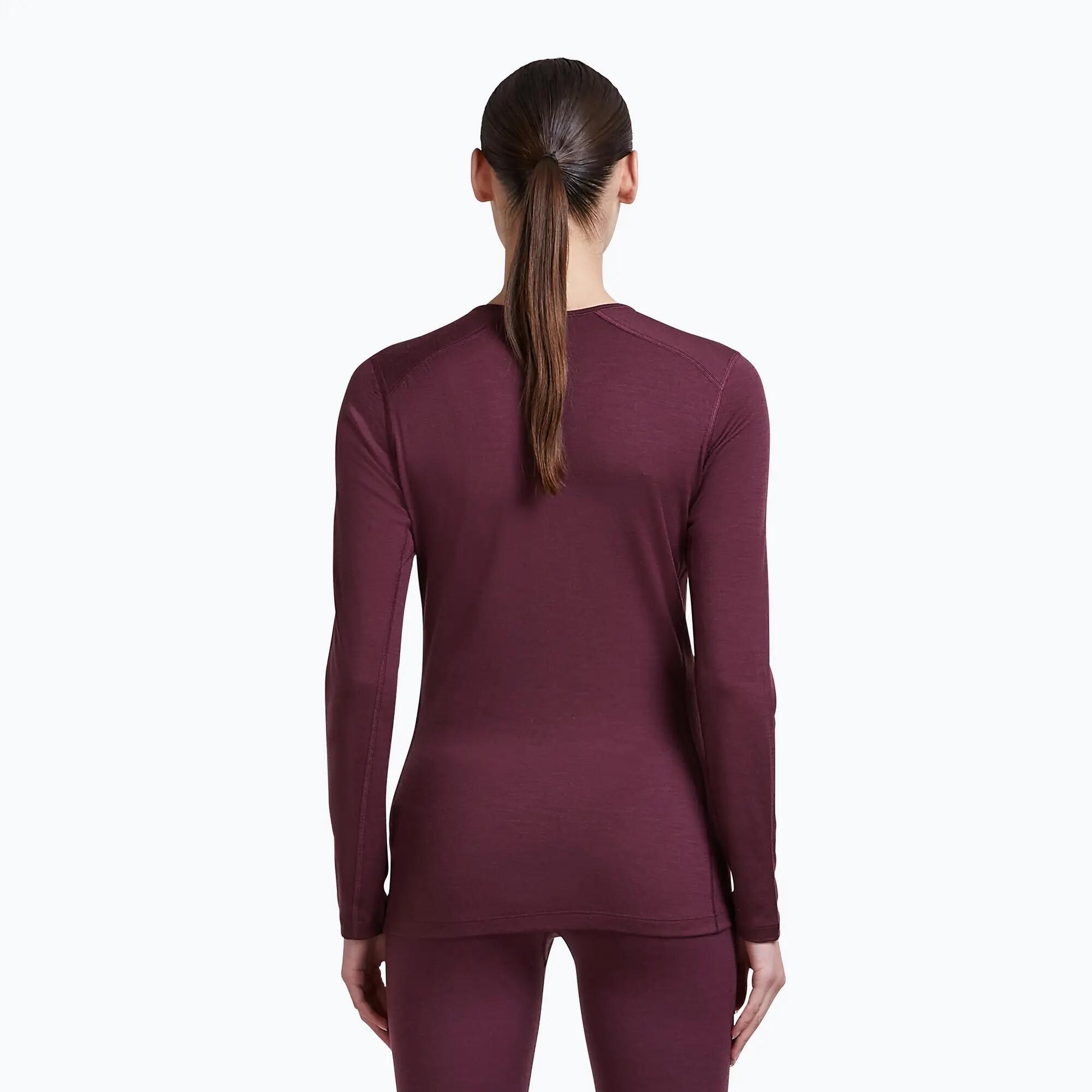 Bluza termoaktywna damska Icebreaker 200 Oasis Crewe Dark Berry 3/7