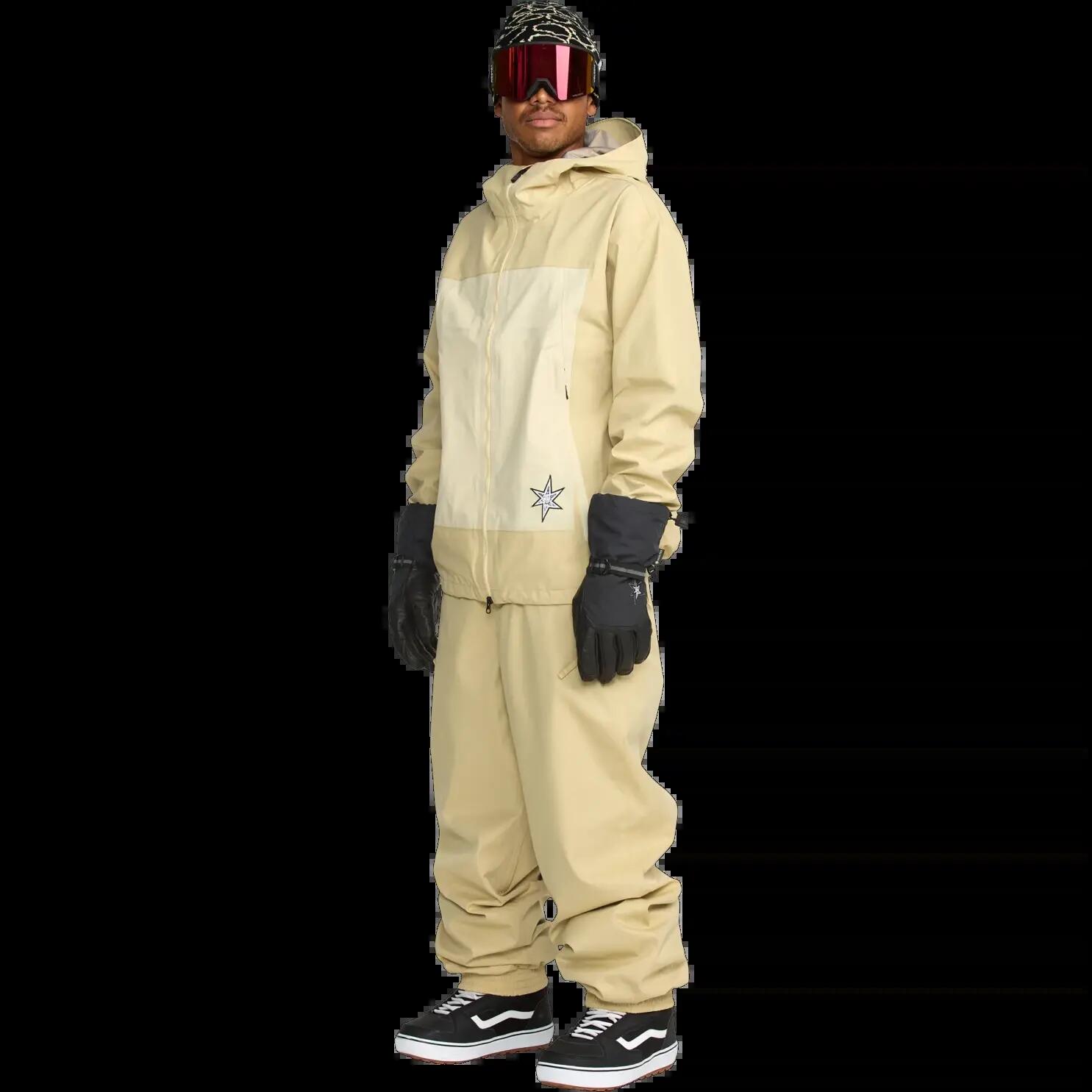 Casaco de snowboard com capuz Volcom ARTHUR 3L Verde Feto 3/8