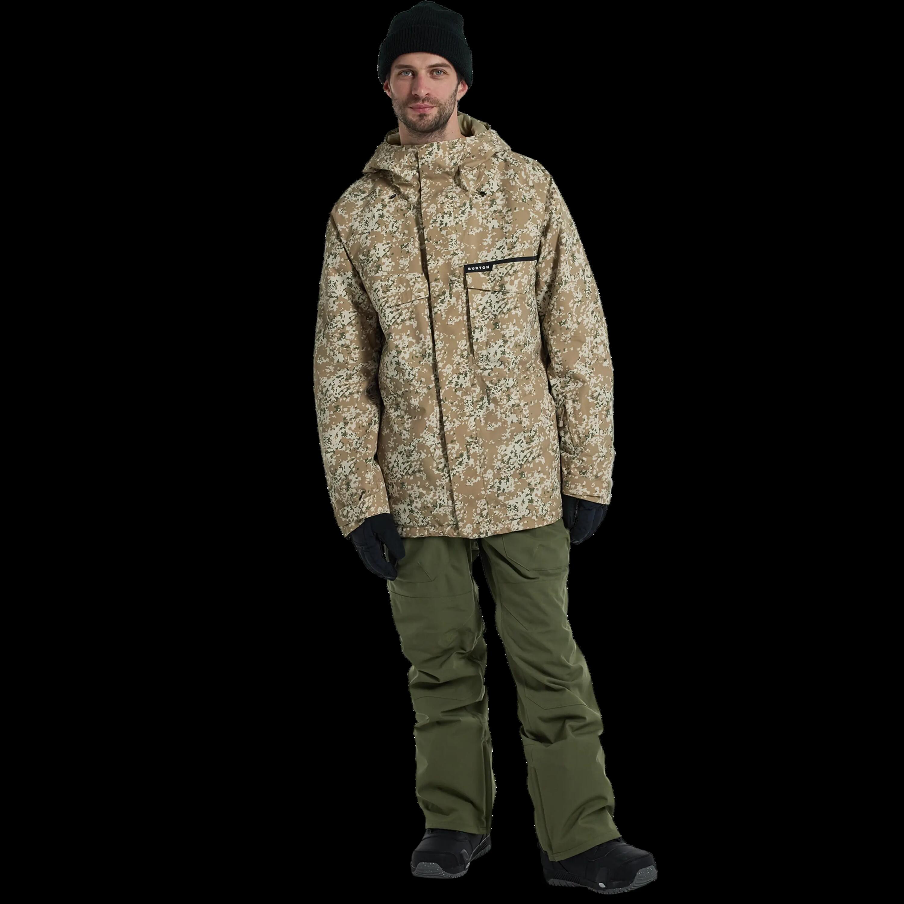 Casaco de snowboard com capuz e fecho Burton Covert 2.0 Camuflagem de Neve 3/8