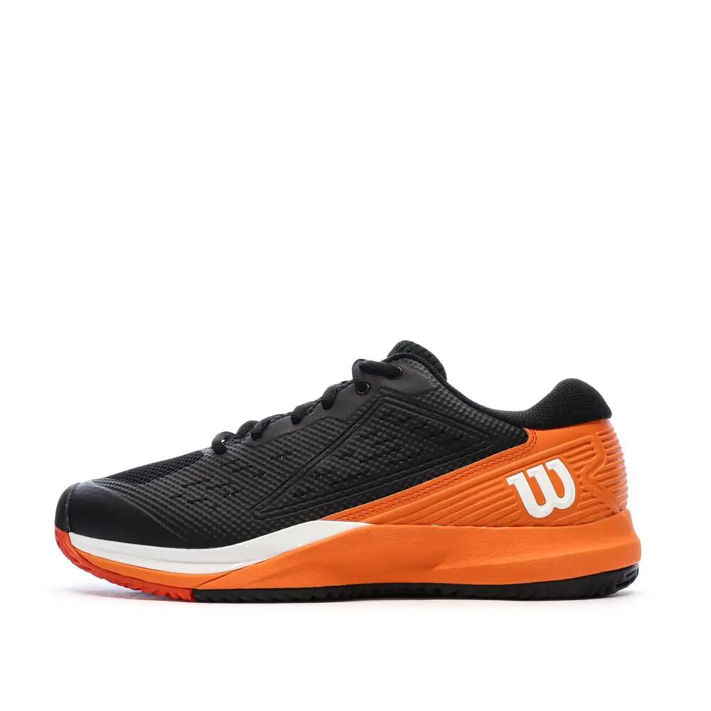 Men's Wilson Rush Pro Black/Orange Tennis Shoes 1/7