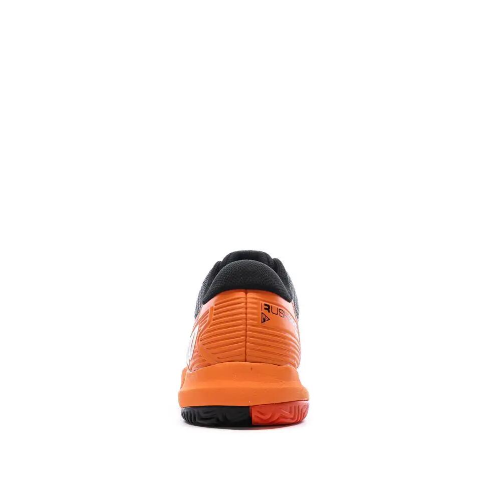 Men's Wilson Rush Pro Black/Orange Tennis Shoes 4/7