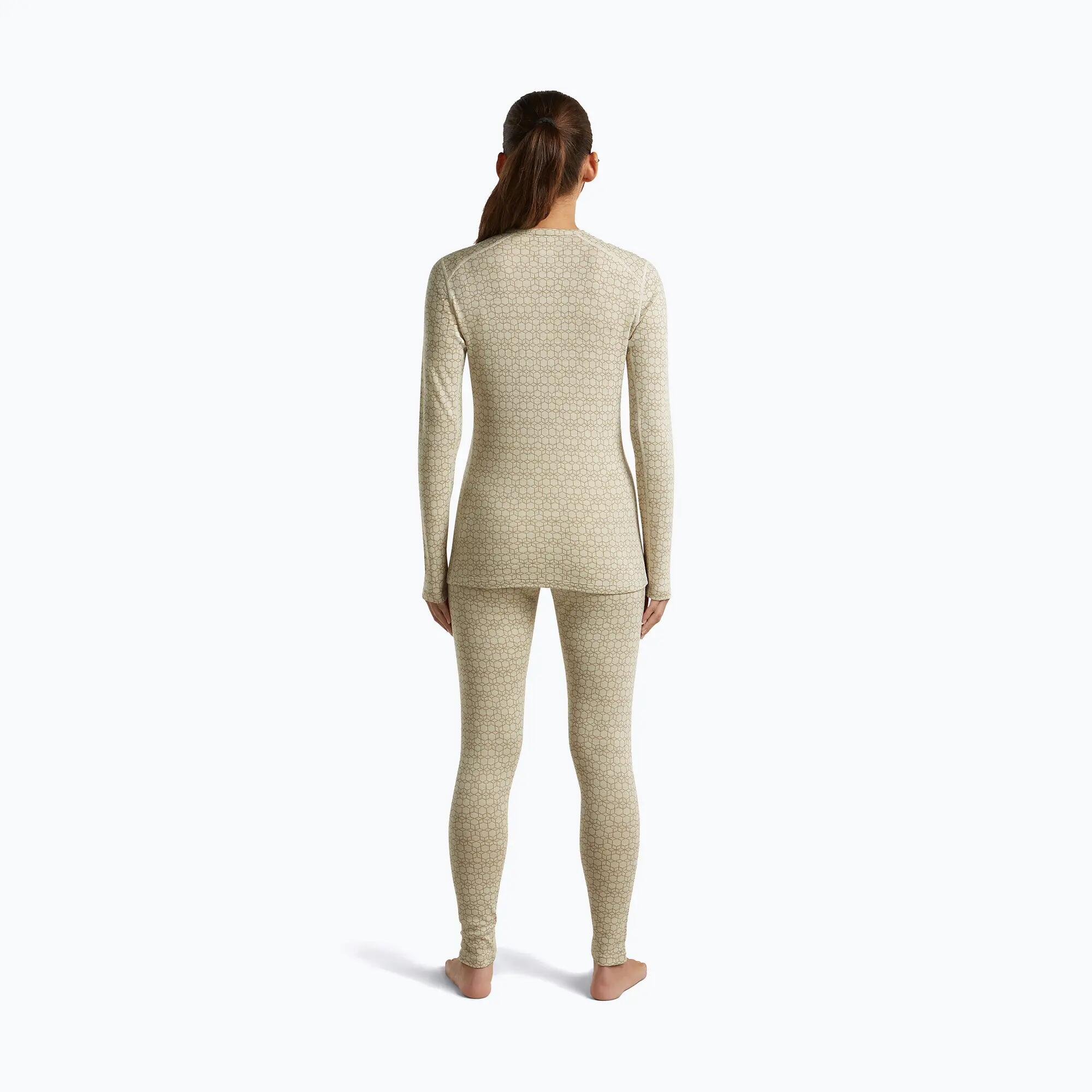 T-shirt thermique femme Icebreaker Merino 260 Tech Vertex Crewe Undyed/Cumin 4/6