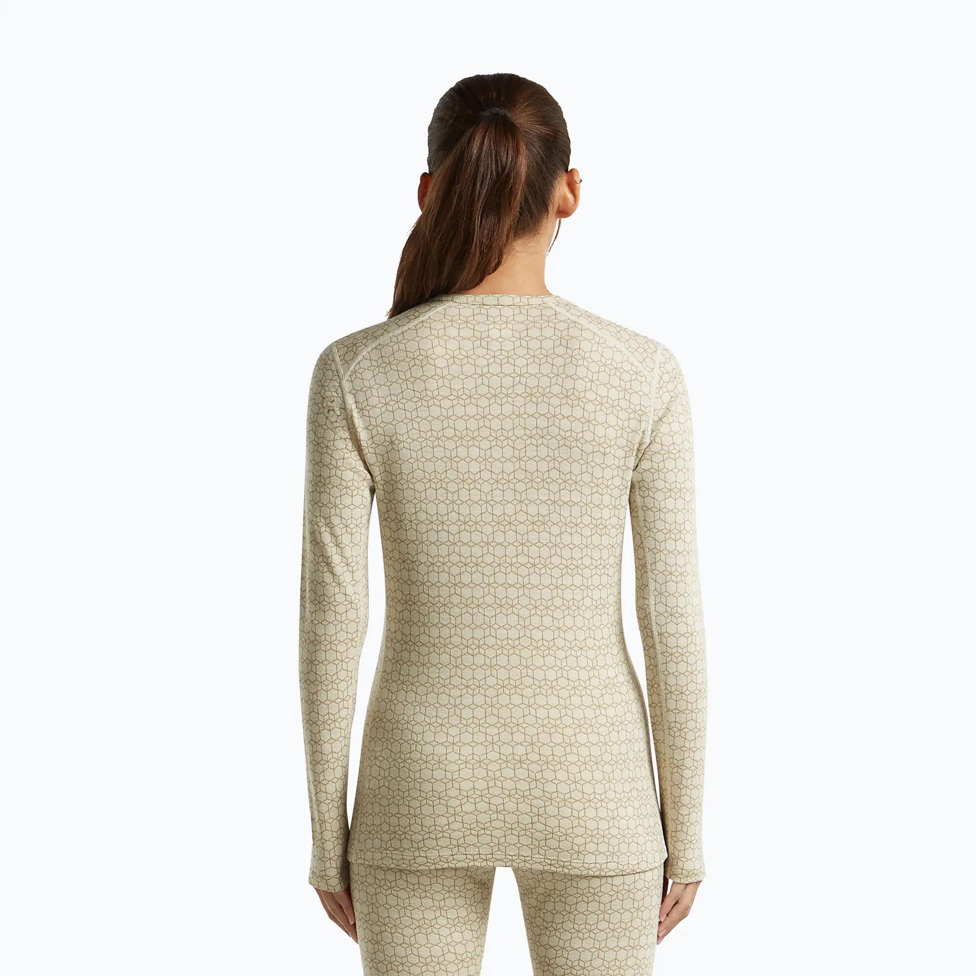 T-shirt thermique femme Icebreaker Merino 260 Tech Vertex Crewe Undyed/Cumin 3/6