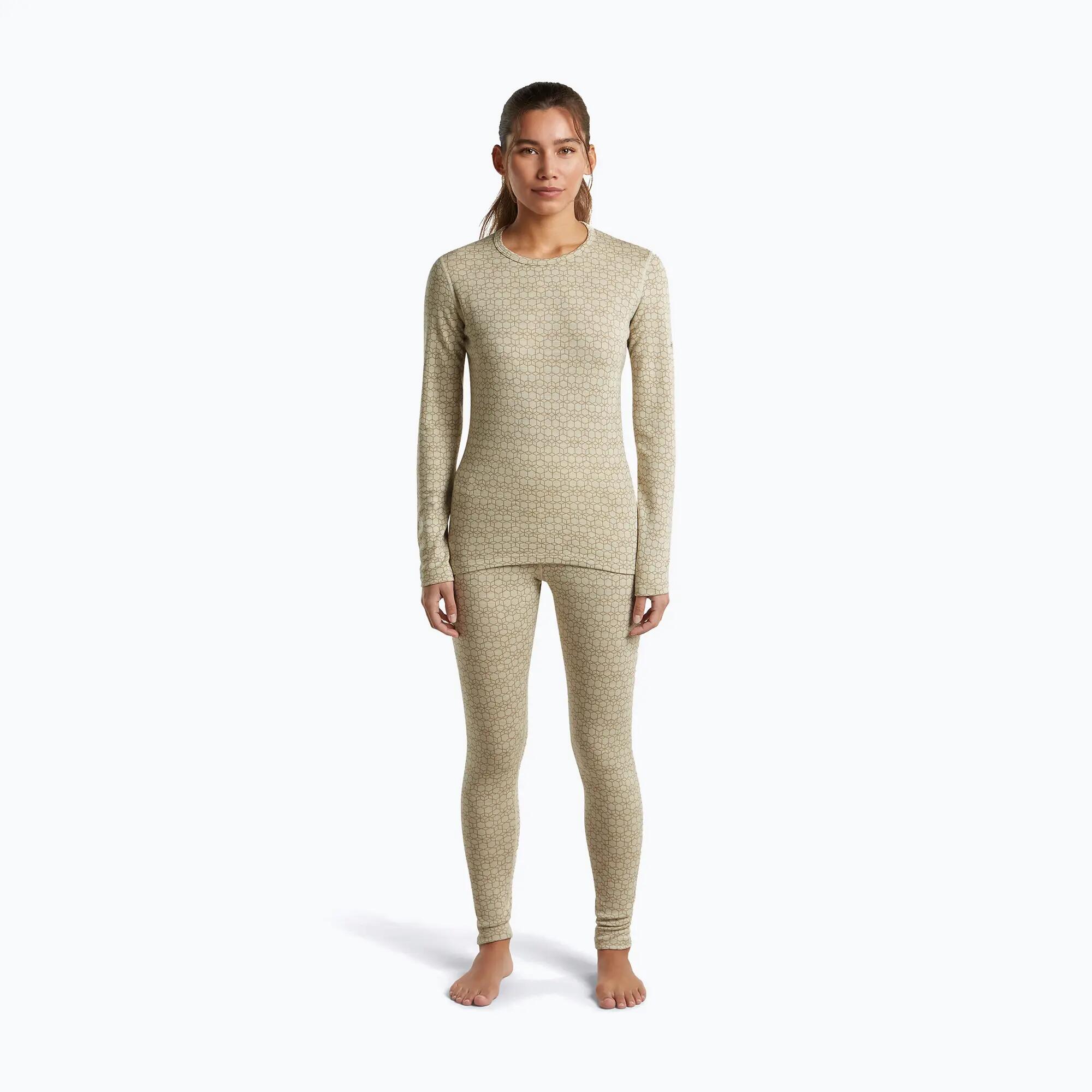 T-shirt thermique femme Icebreaker Merino 260 Tech Vertex Crewe Undyed/Cumin 2/6