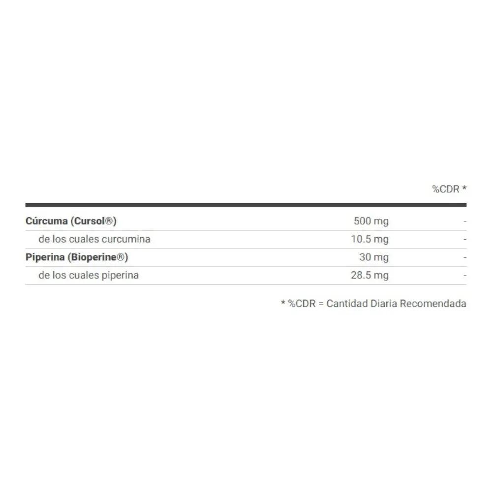 Complemento de curcuma - Desporto - 60 cápsulas vegetais 2/2