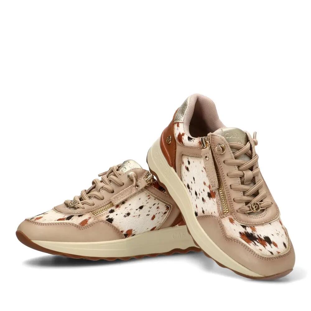 Deportivas Casual Mujer Suela Plana - Modelo 164360 Beige 5/6