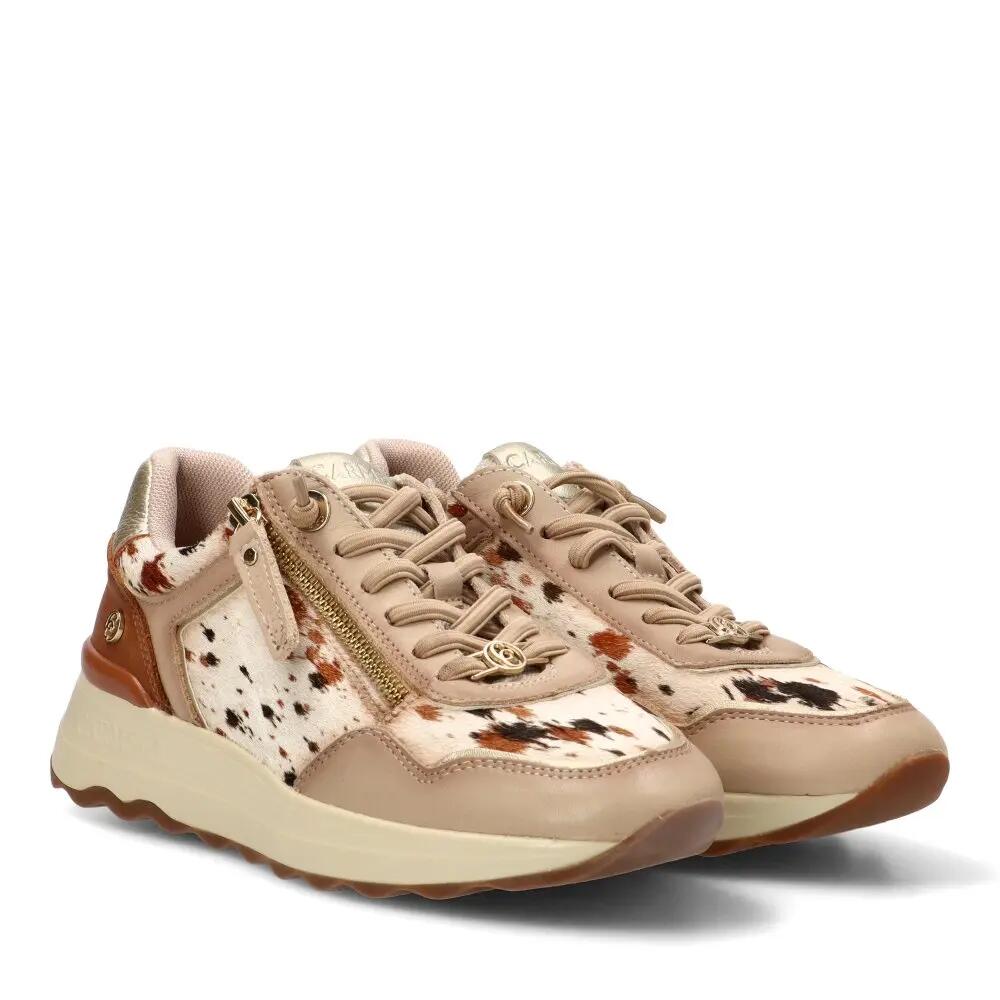 Deportivas Casual Mujer Suela Plana - Modelo 164360 Beige 2/6