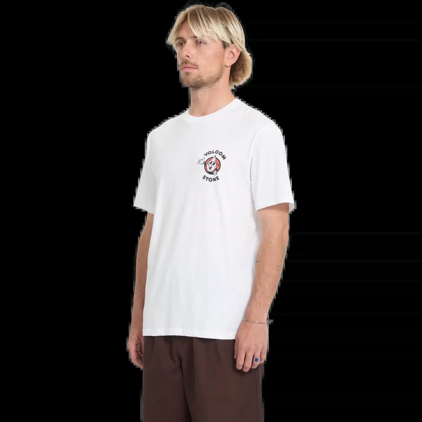 T-shirt Volcom Miste Stone BSC Blanc 3/5