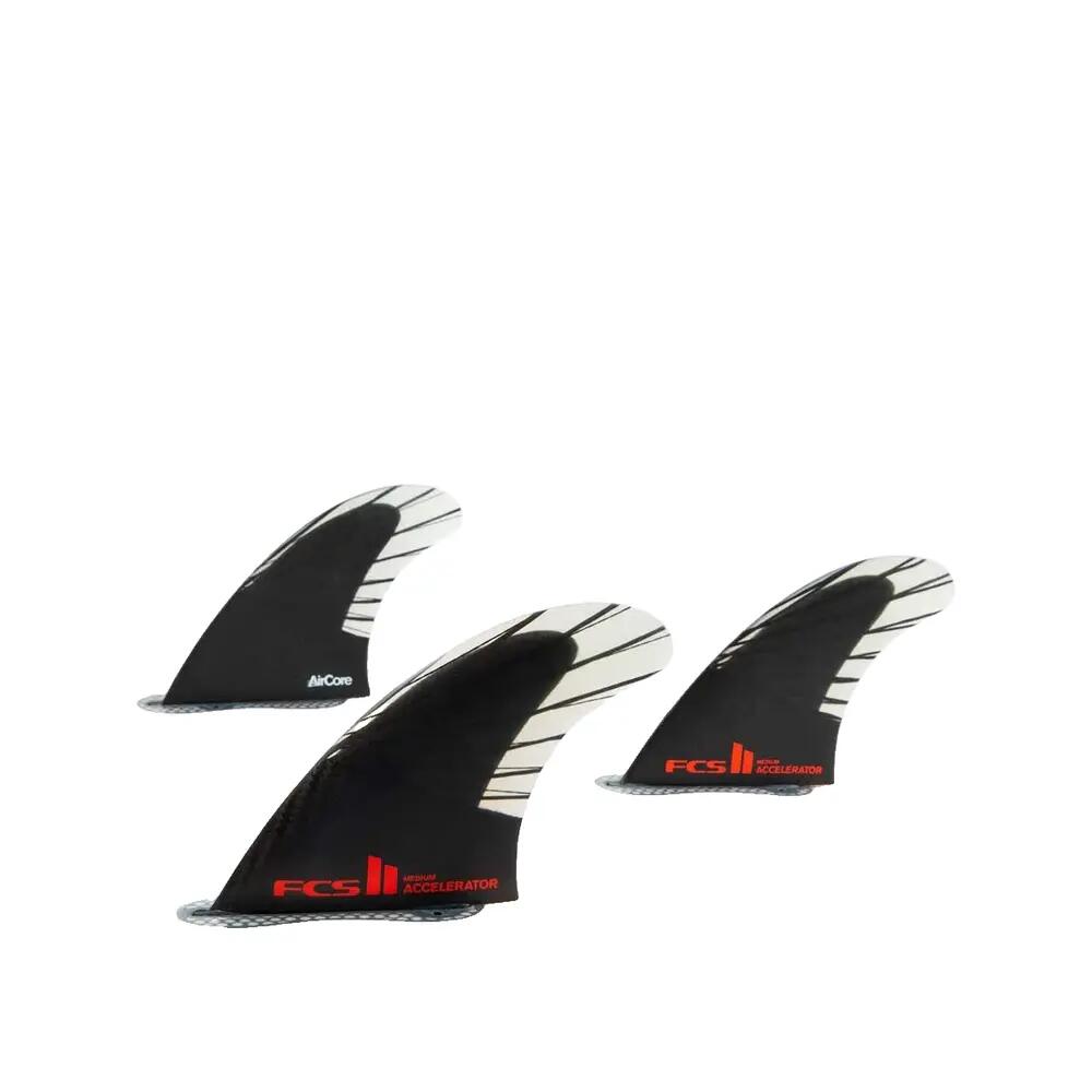 Ailerons de surf FCS Accelerator PC Carbone Noir 2/3