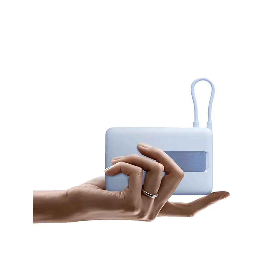 Chargeur portable Xiaomi Power Bank Magnétique 10000 avec support intégré Bleu 7/10