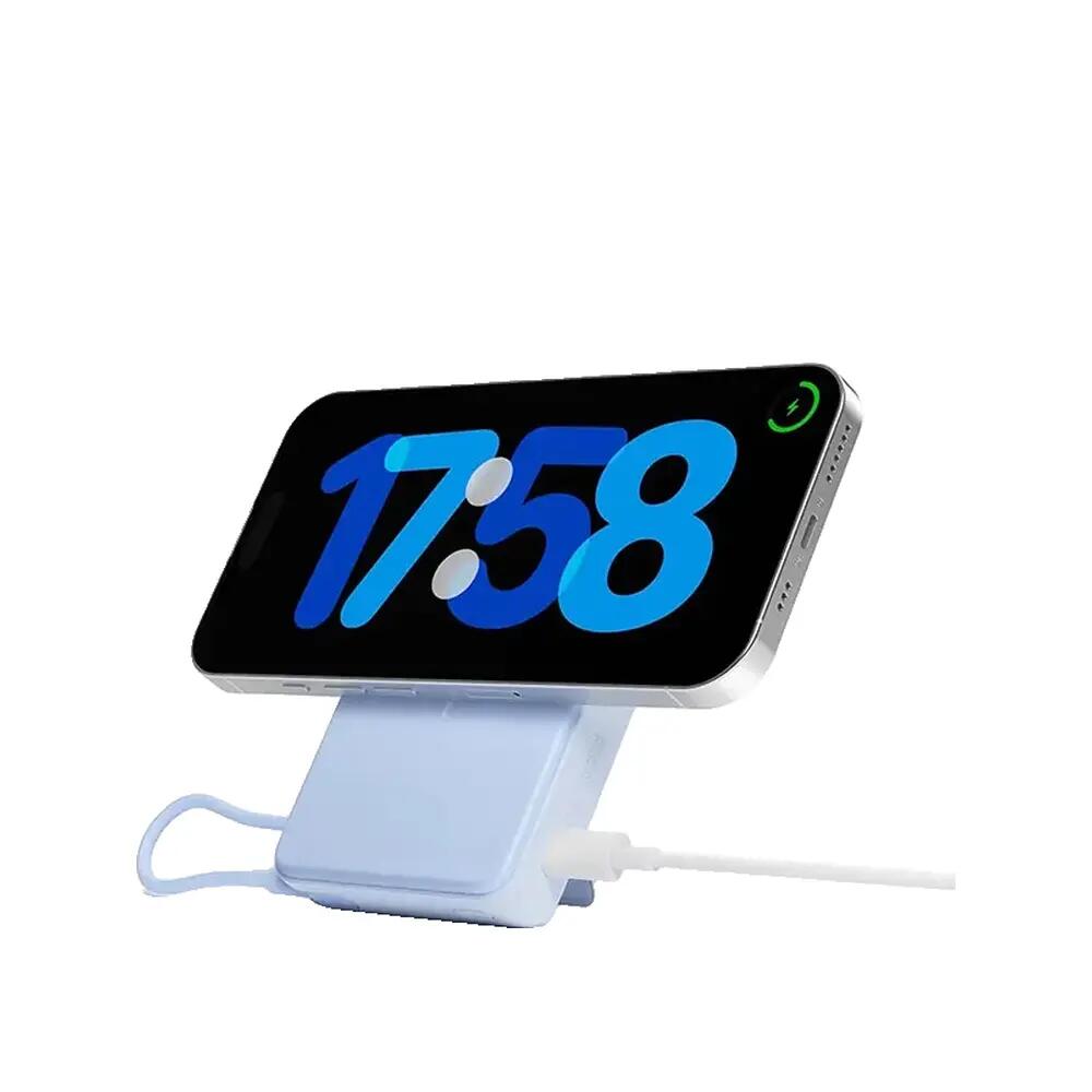 Chargeur portable Xiaomi Power Bank Magnétique 10000 avec support intégré Bleu 4/10