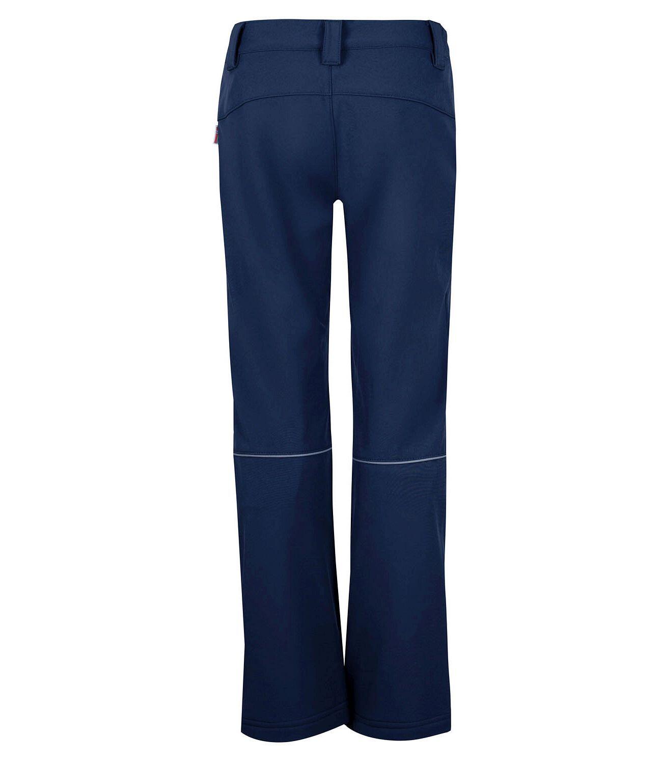 Pantalon Softshell Fjell pour enfants Hydrofuge Bleu marine 2/3