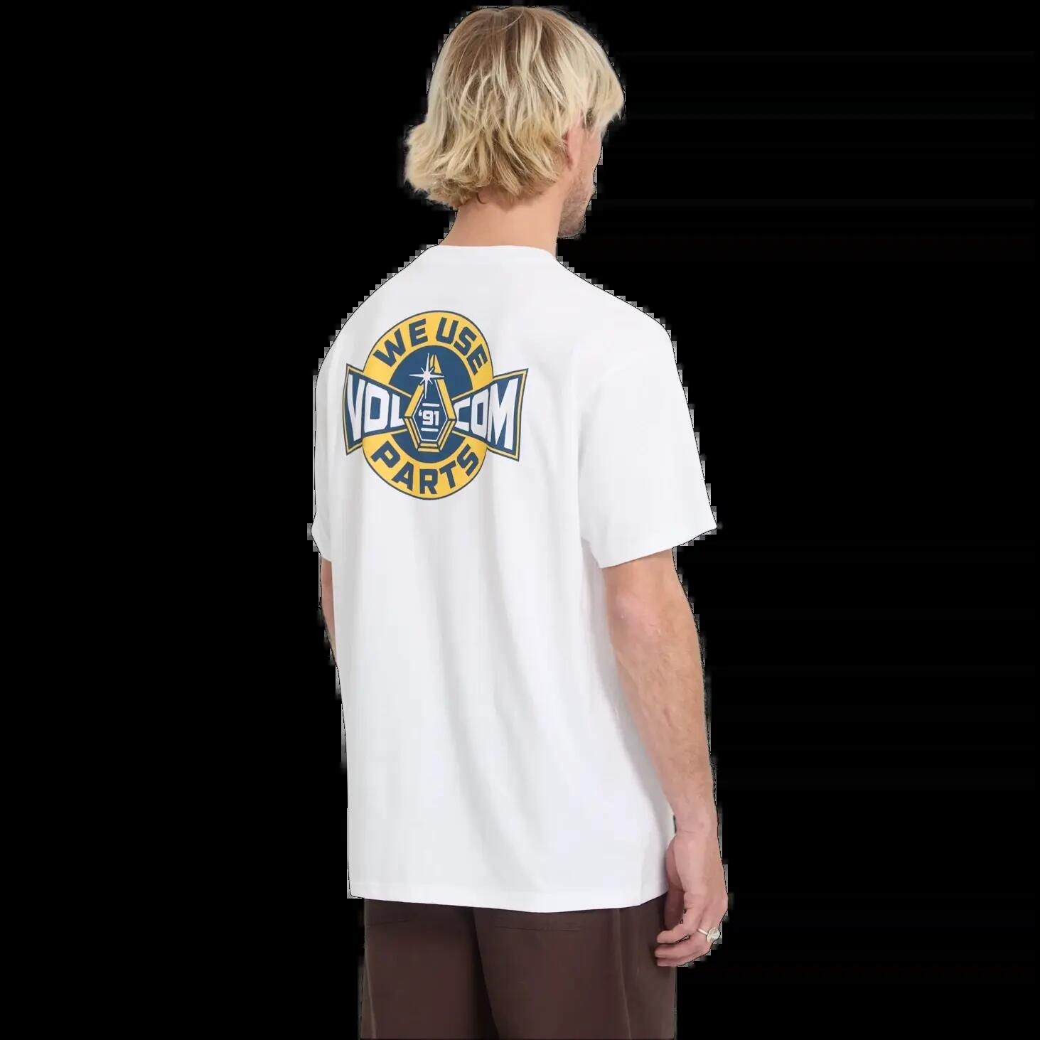 T-shirt Volcom PARTED OUT POCKET SST Blanc 2/6