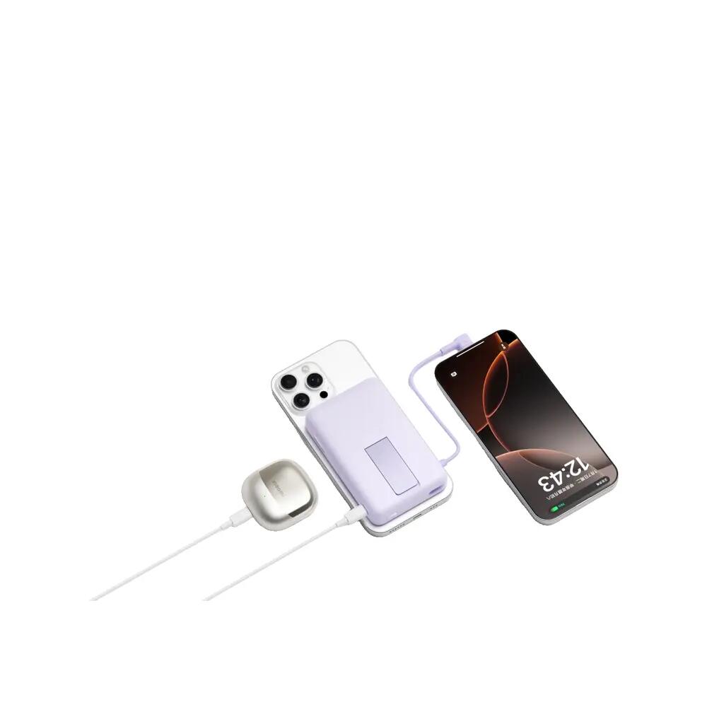 Chargeur portable Xiaomi Power Bank Magnétique 10000 avec support intégré Bleu 10/10