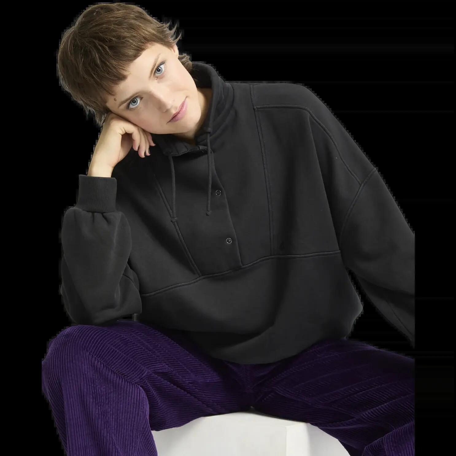 Sweatshirt Volcom Reetrostone Preto Vintage 6/8