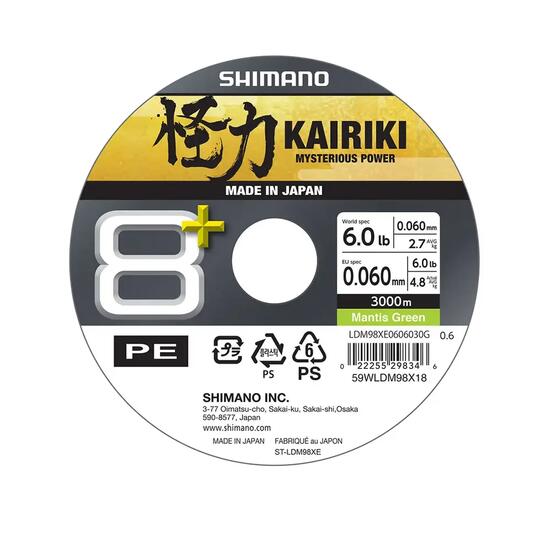 Spleciona żyłka wędkarska Shimano Kairiki 8+ 3000 m