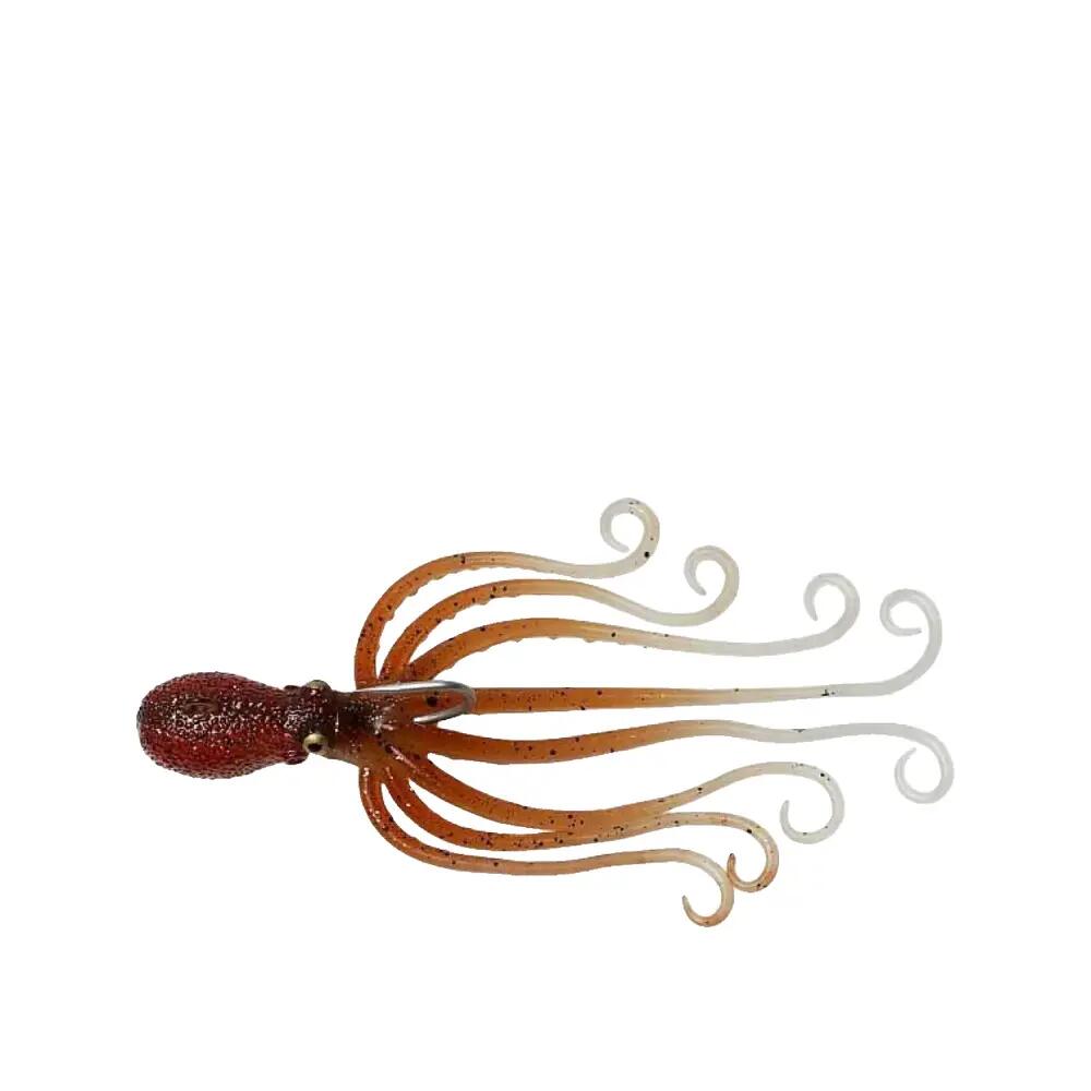 Softbait Savage Gear 3D Octopus Orange UV 4/10