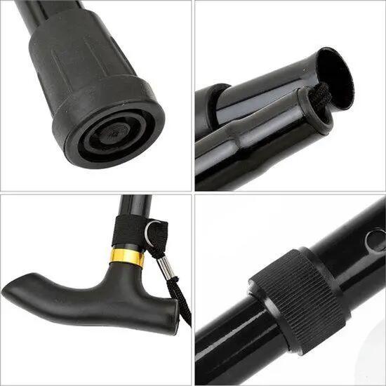 Bâton de marche de haute qualité - Réglable et pliable - 85-95 cm - Bâtons de ra 7/7