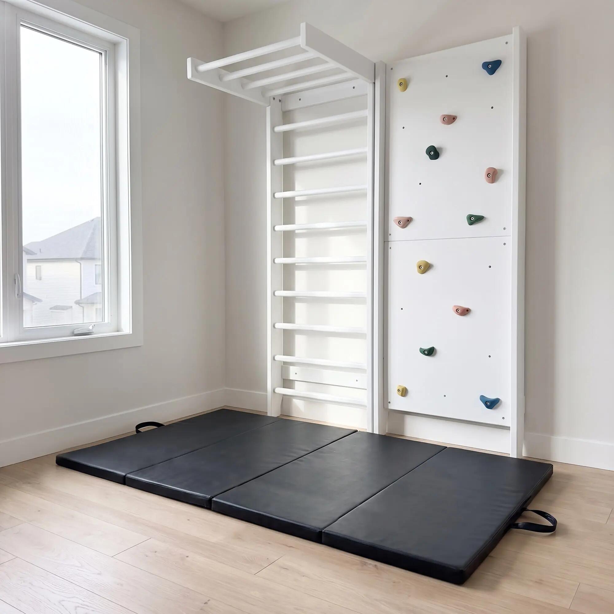 Materac Gimnastyczny Składany Satelitte 240×120×5 Cm - Czarny 5/7