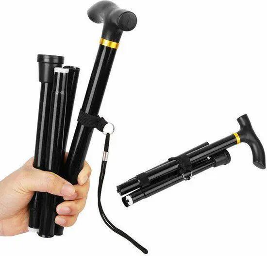 Bâton de marche de haute qualité - Réglable et pliable - 85-95 cm - Bâtons de ra 5/7