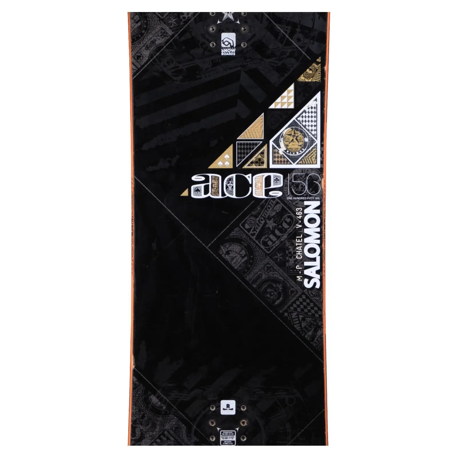 RECONDITIONNE - Snowboard Salomon Ace + Fixations Coque 3/4