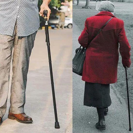 Bâton de marche de haute qualité - Réglable et pliable - 85-95 cm - Bâtons de ra 4/7
