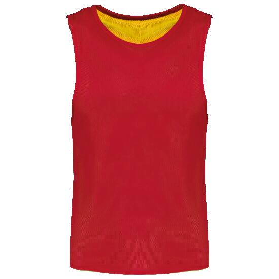 Chasuble réversible multisports unisexe - Sporty Red / Sporty Yellow - S/M