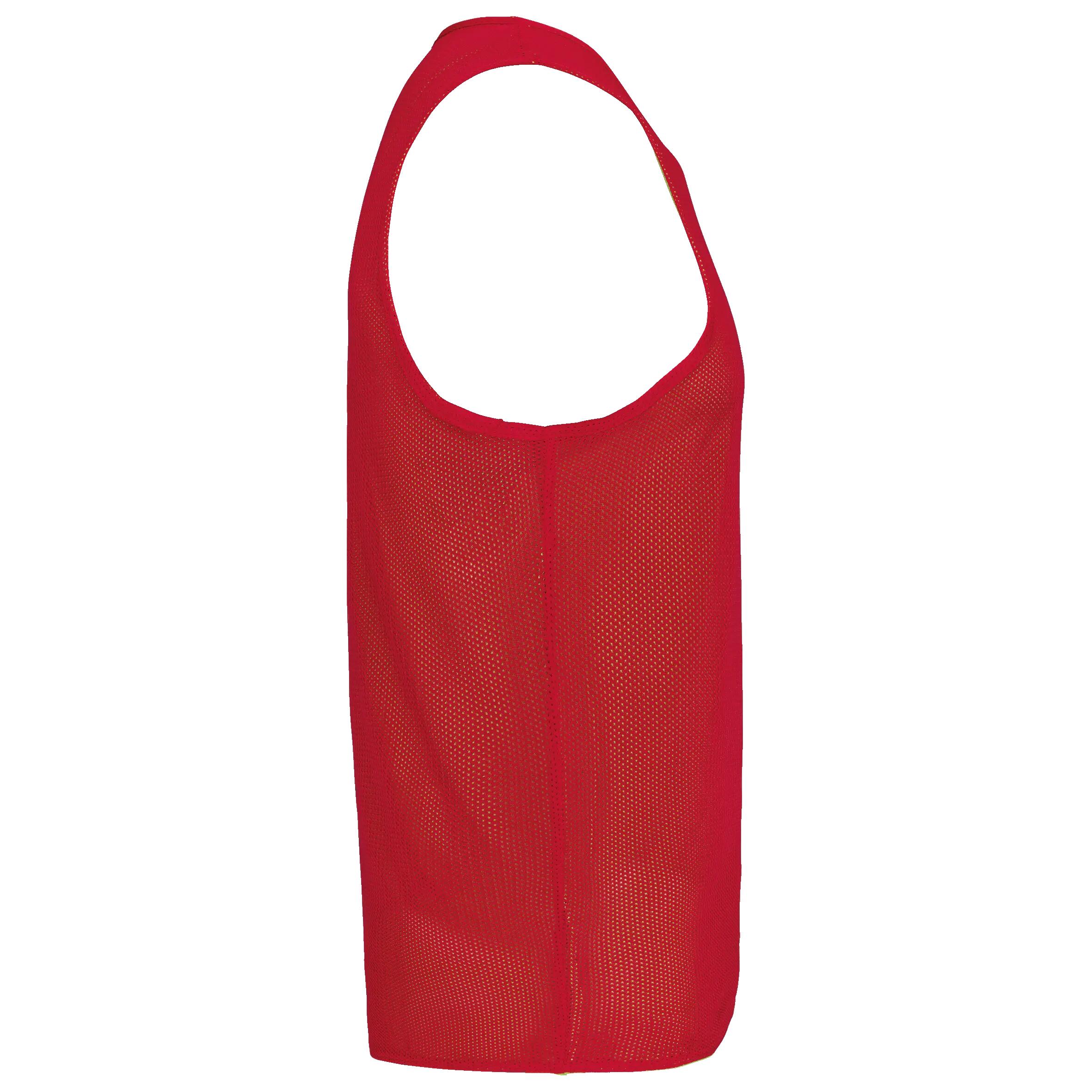 Chasuble réversible multisports unisexe - Sporty Red / Fluorescent Green - L/XL 2/3