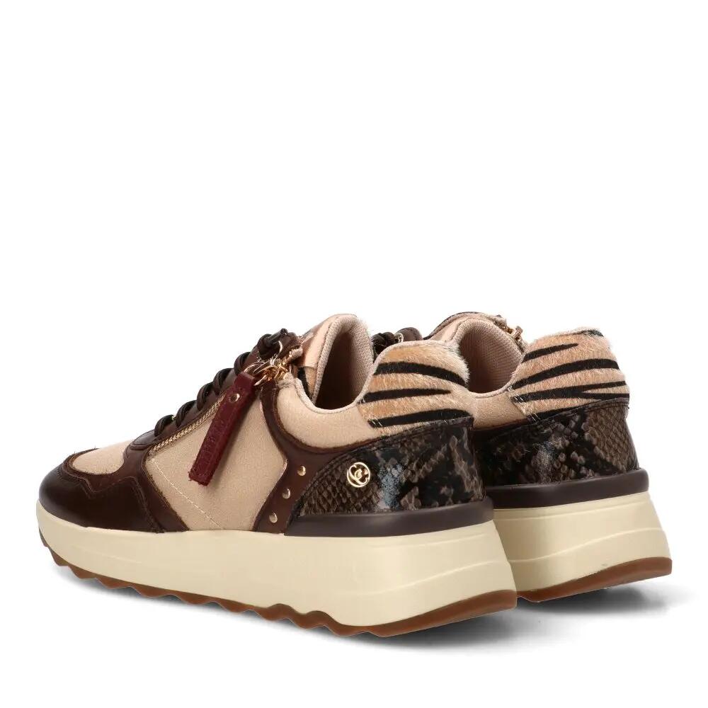 Deportivas Casual Mujer Suela Plana - Modelo 164221 Marron 4/6