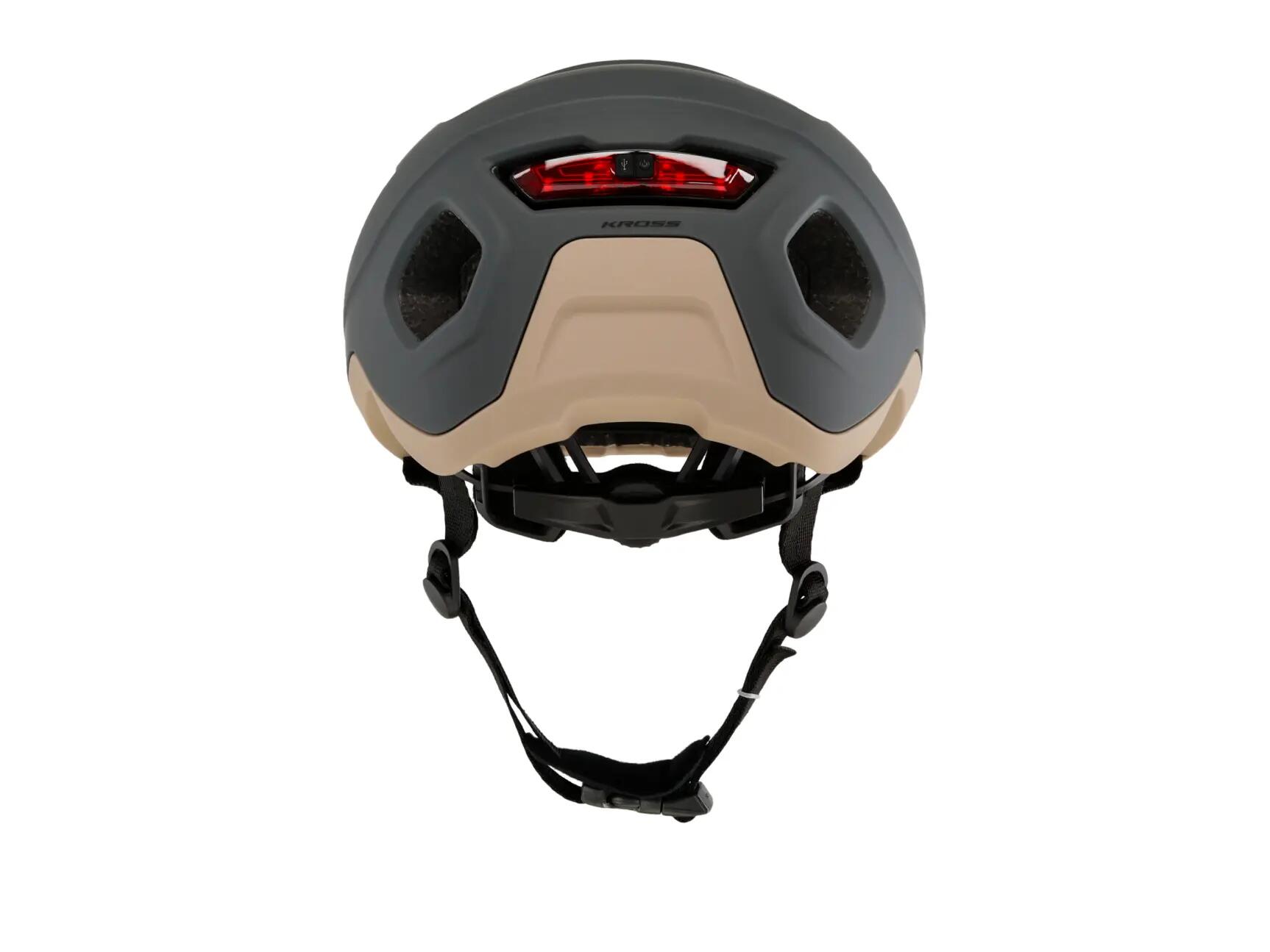 Grafitowy kask rowerowy gravelowy KROSS RUSH 4/7