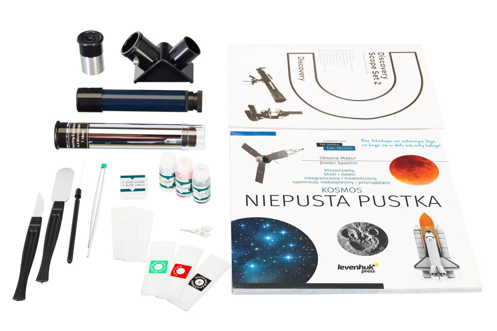 Zestaw Levenhuk Discovery Scope 2 z książką w języku polskim 3/15