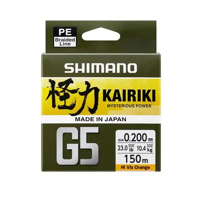 Filo da pesca intrecciato Shimano Kairiki G5 150m