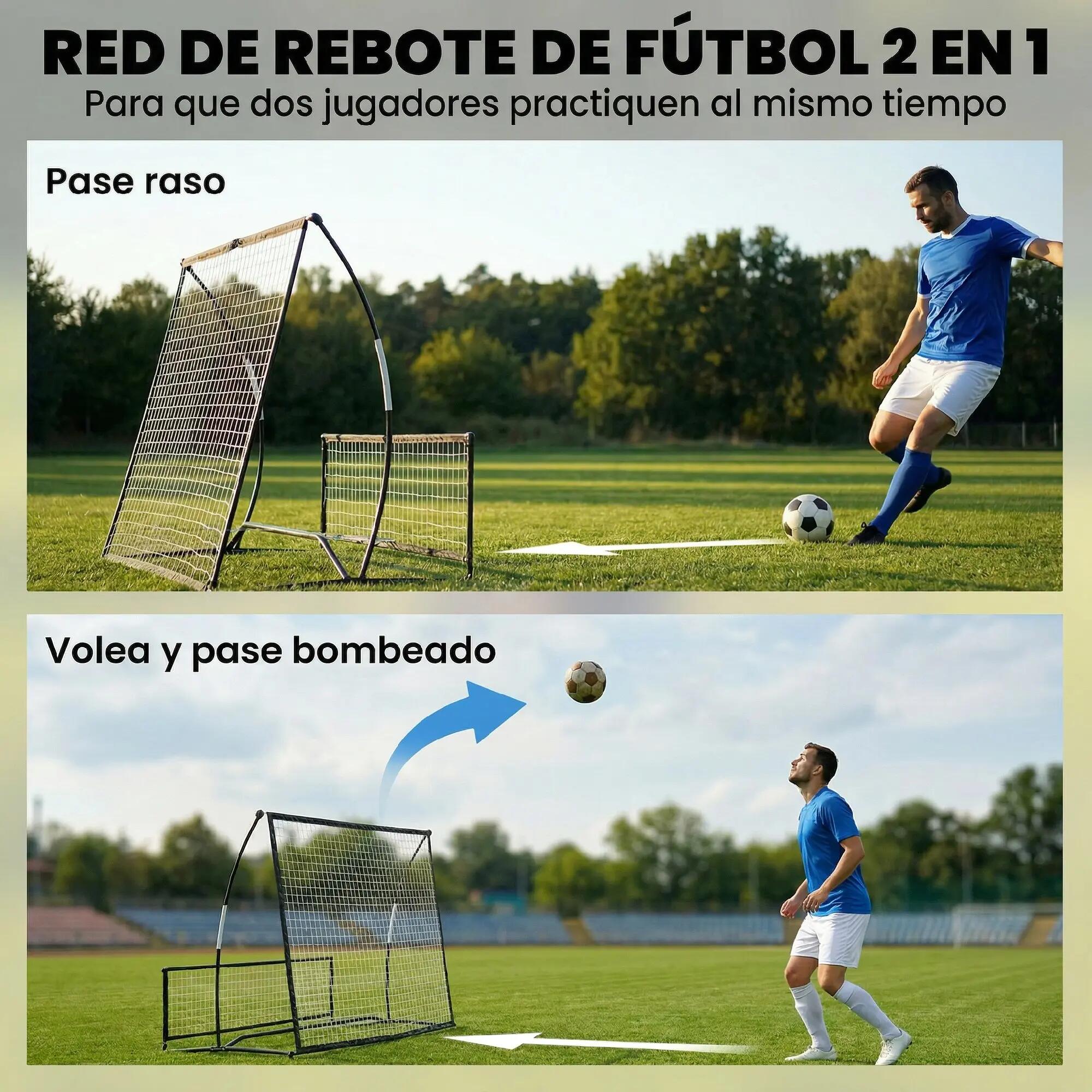 Filet de rebond pliable 2 en 1 avec sac de transport pour l'entraînement de 6/9