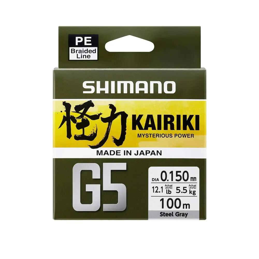 Fil de pesca Shimano Kairiki G5 150m Cinza 2/2