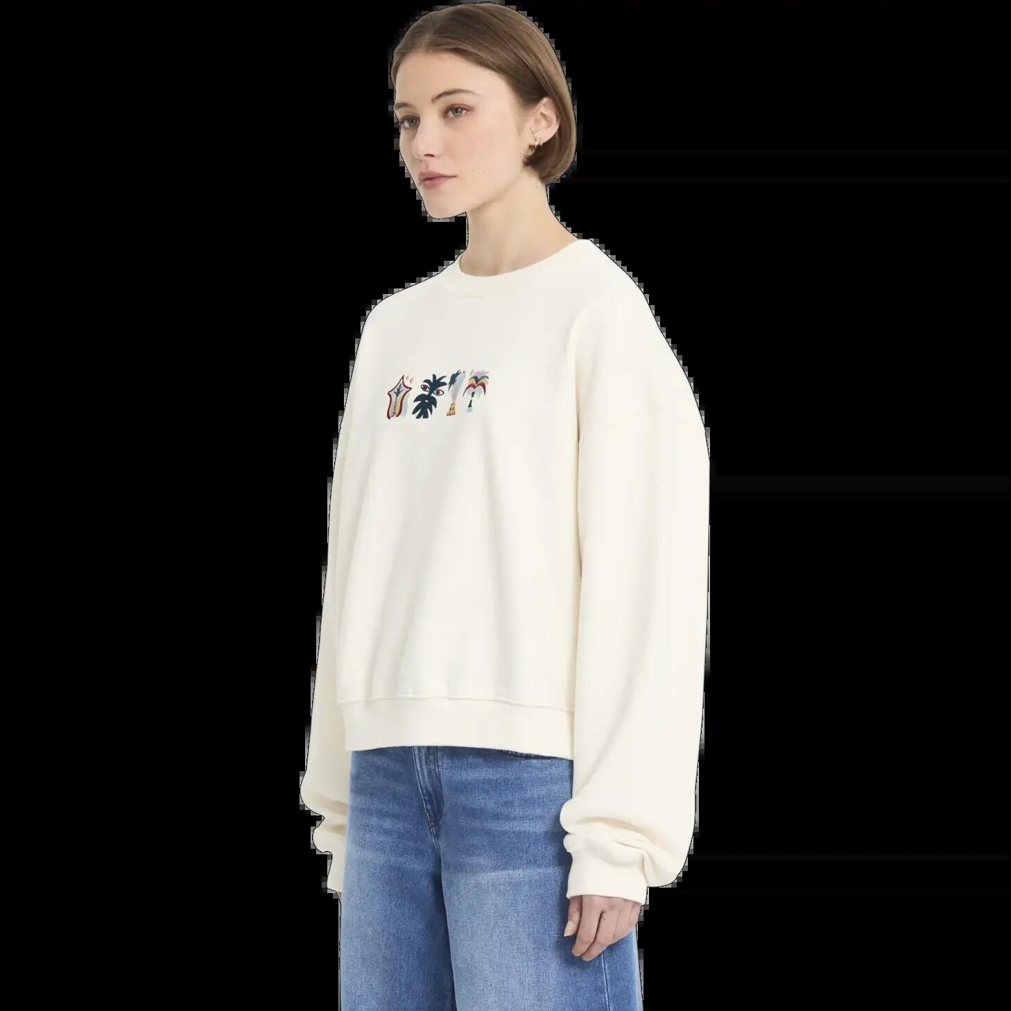 Sweat Volcom FA BRUNO LUCAS CREW Blanc naturel 3/6