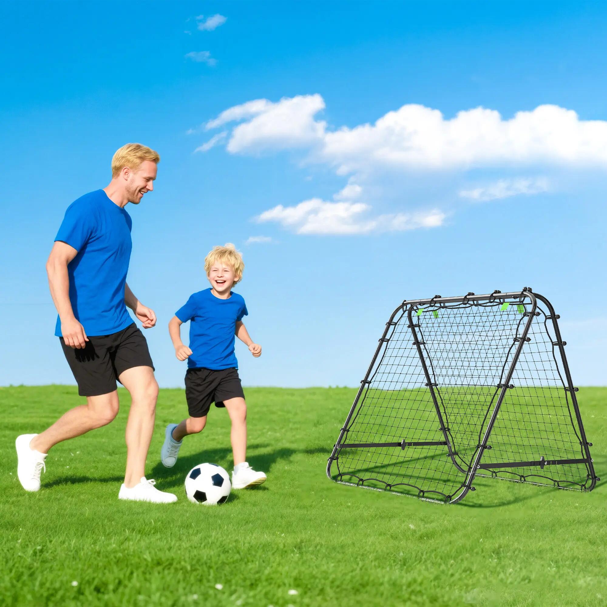 Filet de rebond pliable à angle réglable pour l'entraînement au football, 4/9