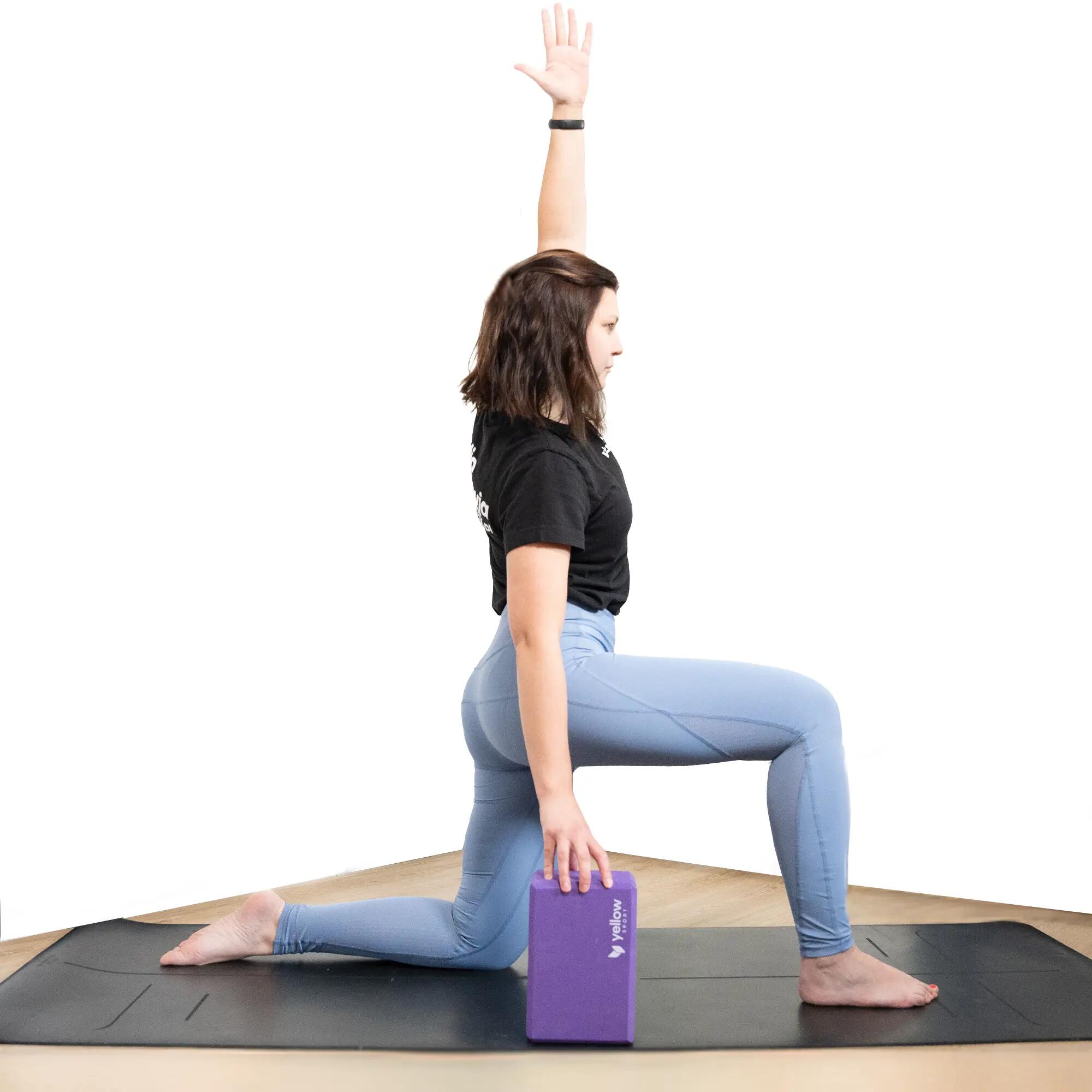 Kostka do jogi z naturalnego korka yellowSPORT yellowBLOCK Yoga Cork 4/4