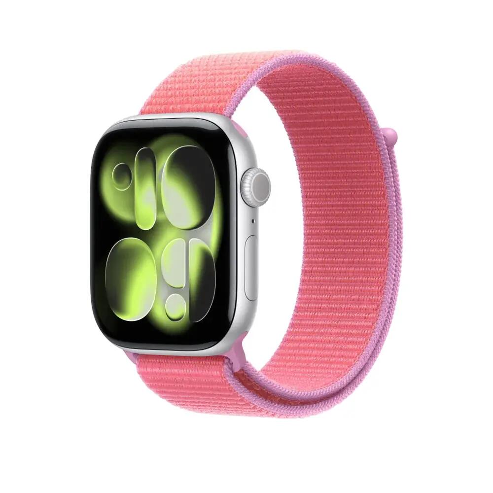 Bracelet Apple Sport Loop Unisexe en Nylon Recyclé - Guava Éclatant 2/3