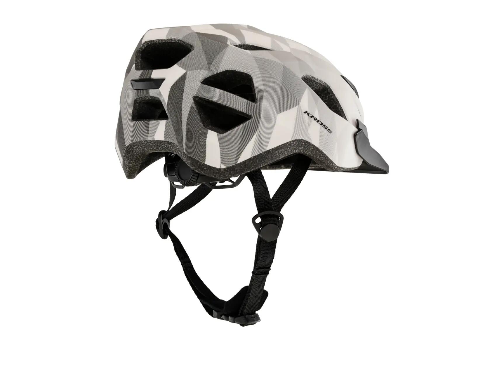 Szary kask rowerowy MTB KROSS RIDEX 3/7